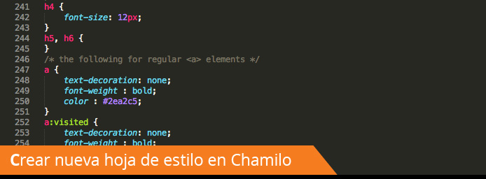 Cómo crear una nueva hoja de estilo para Chamilo LMS