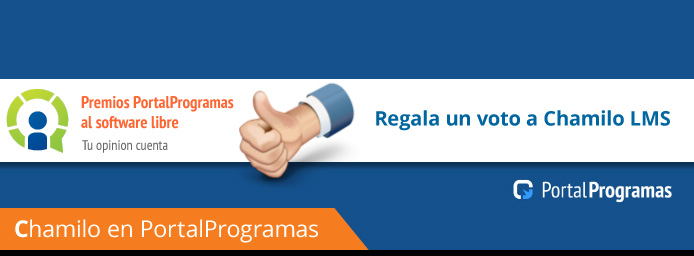 ¡¡Vota por Chamilo E-learning en los Premios PortalProgramas!!