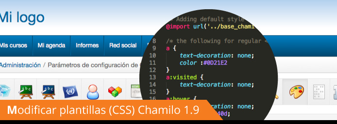 Modificar plantillas (css) de Chamilo LMS 1.9.x